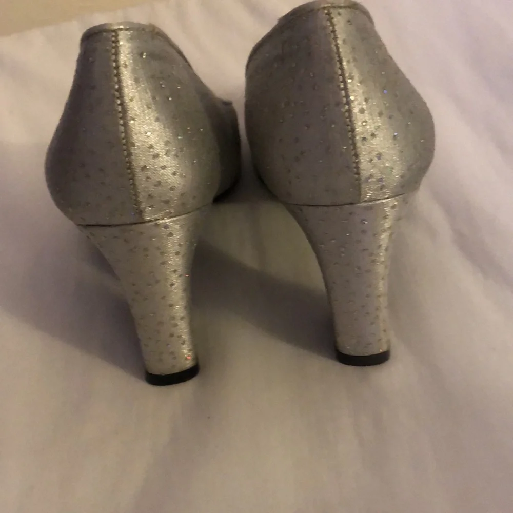 Nina High Heels silver with sparkles - Picture 3 of 5